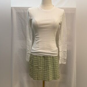 Uncivilized Green Plaid Skort